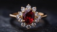 Halo ring with lab grown diamonds